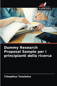 bokomslag Dummy Research Proposal Sample per i principianti della ricerca