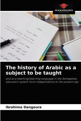 The history of Arabic as a subject to be taught 1