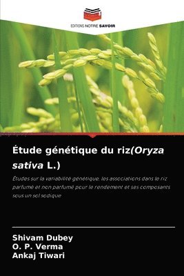 bokomslag tude gntique du riz(Oryza sativa L.)