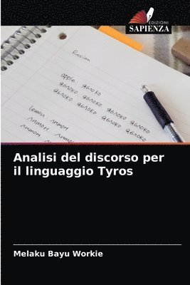 bokomslag Analisi del discorso per il linguaggio Tyros