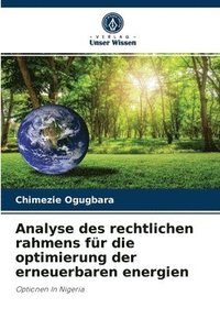 bokomslag Analyse des rechtlichen rahmens fr die optimierung der erneuerbaren energien