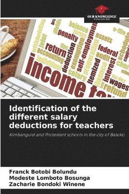 Identification of the different salary deductions for teachers 1