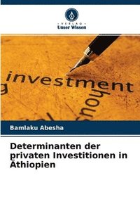 bokomslag Determinanten der privaten Investitionen in thiopien