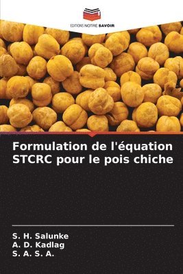 Formulation de l'quation STCRC pour le pois chiche 1