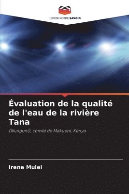 bokomslag valuation de la qualit de l'eau de la rivire Tana