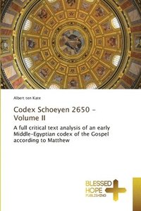 bokomslag Codex Schoeyen 2650 - Volume II