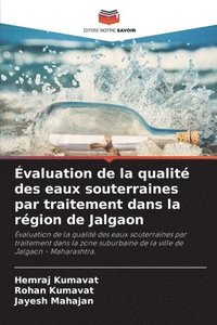 bokomslag valuation de la qualit des eaux souterraines par traitement dans la rgion de Jalgaon