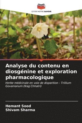 bokomslag Analyse du contenu en diosgnine et exploration pharmacologique
