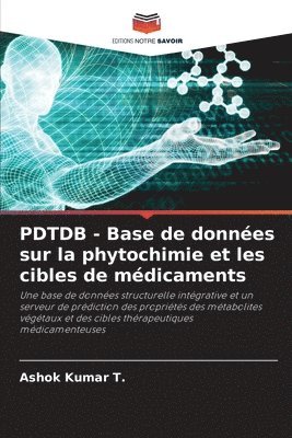 bokomslag PDTDB - Base de donnes sur la phytochimie et les cibles de mdicaments