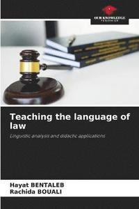 bokomslag Teaching the language of law