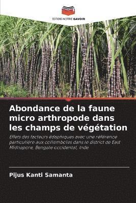 Abondance de la faune micro arthropode dans les champs de vegetation 1