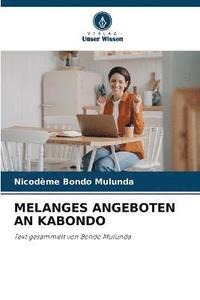 bokomslag Melanges Angeboten an Kabondo