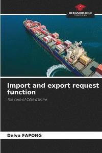 bokomslag Import and export request function