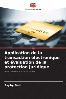 Application de la transaction lectronique et valuation de la protection juridique 1