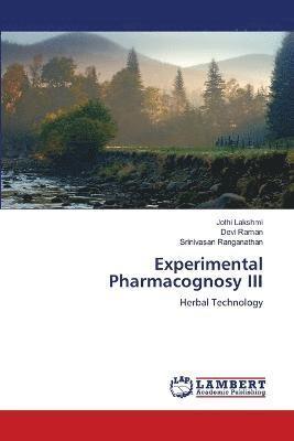 bokomslag Experimental Pharmacognosy III