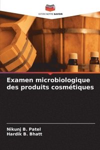 bokomslag Examen microbiologique des produits cosmtiques