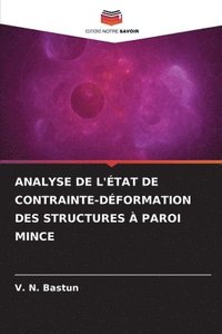 bokomslag Analyse de l'tat de Contrainte-Dformation Des Structures  Paroi Mince