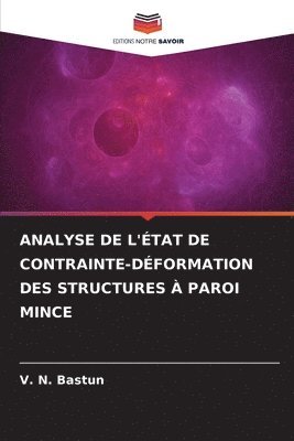 bokomslag Analyse de l'tat de Contrainte-Dformation Des Structures  Paroi Mince