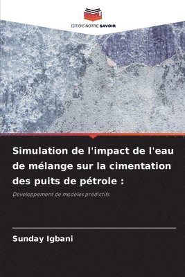 Simulation de l'impact de l'eau de mlange sur la cimentation des puits de ptrole 1