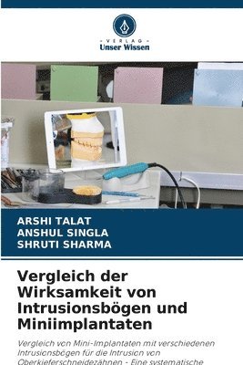 Arshi Talat, Anshul Singla, Shruti Sharma, ANSHUL SINGLA - Vergleich der Wirksamkeit von Intrusionsbögen und Miniimplantaten, Häftad