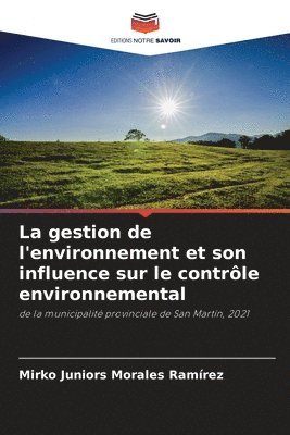 Mirko Juniors Morales Ramírez - gestion de l'environnement et son influence sur le contrôle environnemental, Häftad