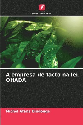 bokomslag A empresa de facto na lei OHADA