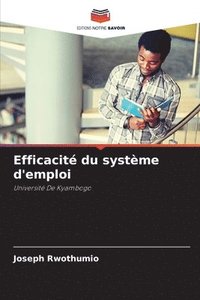 bokomslag Efficacit du systme d'emploi