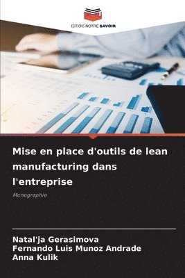 bokomslag Mise en place d'outils de lean manufacturing dans l'entreprise