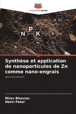bokomslag Synthse et application de nanoparticules de Zn comme nano-engrais