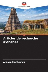 bokomslag Articles de recherche d'Ananda