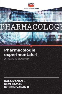 bokomslag Pharmacologie exprimentale-I