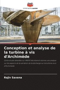 bokomslag Conception et analyse de la turbine  vis d'Archimde