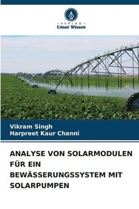bokomslag Analyse Von Solarmodulen Fr Ein Bewsserungssystem Mit Solarpumpen