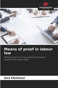 bokomslag Means of proof in labour law