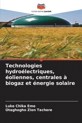 Technologies hydrolectriques, oliennes, centrales  biogaz et nergie solaire 1