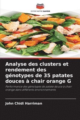 Analyse des clusters et rendement des gnotypes de 35 patates douces  chair orange G 1