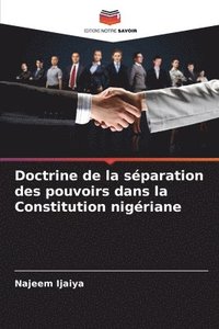 bokomslag Doctrine de la sparation des pouvoirs dans la Constitution nigriane