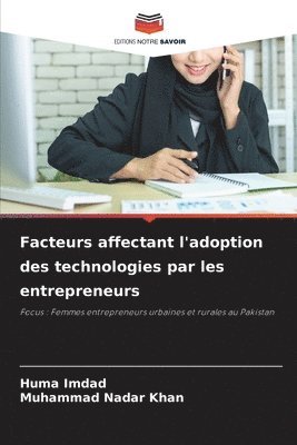 Facteurs affectant l'adoption des technologies par les entrepreneurs 1