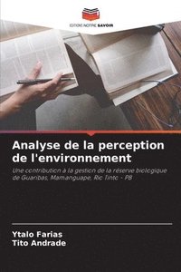 bokomslag Analyse de la perception de l'environnement