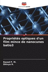 bokomslag Proprits optiques d'un film mince de nanocunes batio3