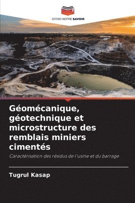 Gomcanique, gotechnique et microstructure des remblais miniers ciments 1