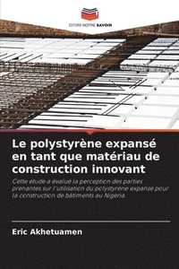 bokomslag Le polystyrne expans en tant que matriau de construction innovant