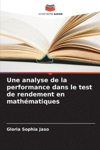 bokomslag Une analyse de la performance dans le test de rendement en mathmatiques