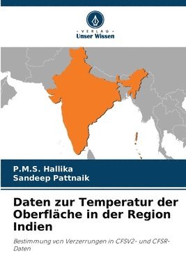 Daten zur Temperatur der Oberflche in der Region Indien 1