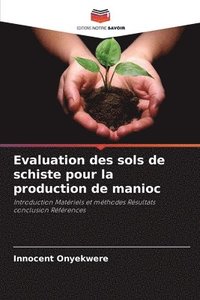 bokomslag Evaluation des sols de schiste pour la production de manioc