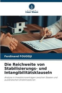 bokomslag Die Reichweite von Stabilisierungs- und Intangibilittsklauseln