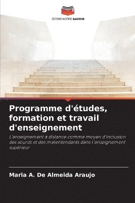 bokomslag Programme d'tudes, formation et travail d'enseignement