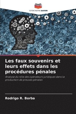 bokomslag Les faux souvenirs et leurs effets dans les procdures pnales