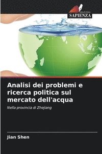 bokomslag Analisi dei problemi e ricerca politica sul mercato dell'acqua