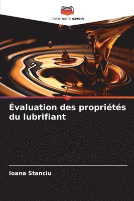 bokomslag valuation des proprits du lubrifiant